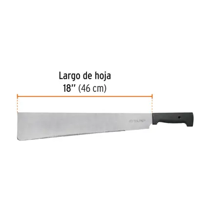 Machete punta recta 18