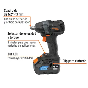 Expert Llave d/impacto inalámbrica 1/2