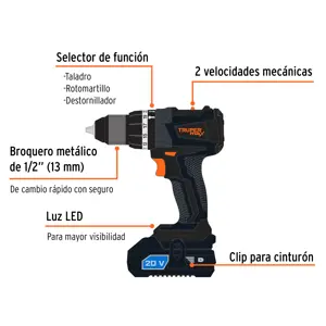 Expert Rotomartillo y destornillador inalámbrico, 20V, sin carbones