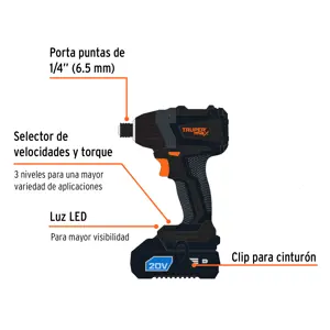 Expert Rotomartillo y destornillador inalámbrico, 20V, sin carbones