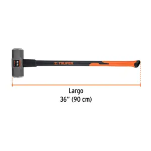 Marro octagonal 16 lb, mango fibra de vidrio 36