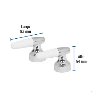 Foset Juego de manerales cono p/lavabo-fregadero, cromo, Basic