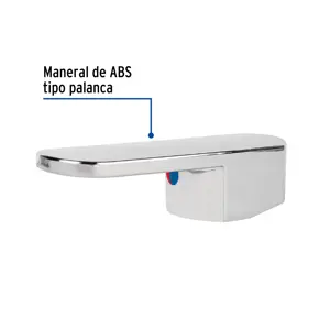 Foset Maneral plano para monomando de lavabo, cromo, Basic