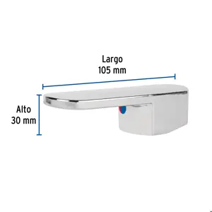 Foset Maneral plano para monomando de lavabo, cromo, Basic