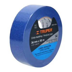 Cinta masking tape azul de 1-1/2