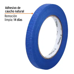 Cinta masking tape azul de 1/2