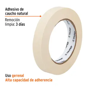 Cinta masking tape de 3/4