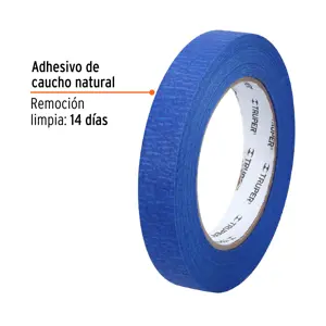 Cinta masking tape azul de 3/4