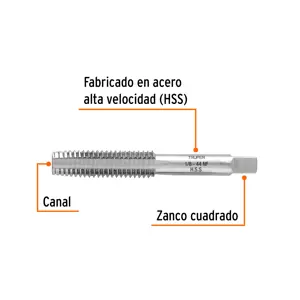 Machuelo semicónico 1/8