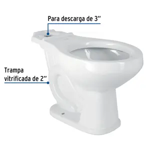 Taza redonda cerámica, blanco, FOSET