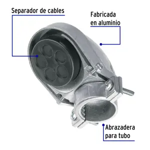 Mufa con abrazadera para tubo 1