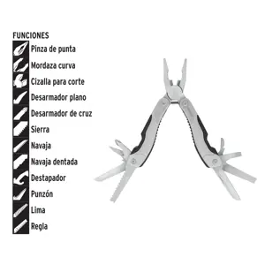 Multiherramienta con 12 funciones,PRETUL