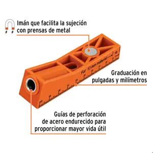 Truper Juego de plantilla para uniones ocultas con un tornillo