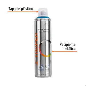 Truper Pintura en aerosol, azul holandés, bote esbelto, 400 ml