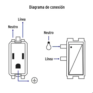 Volteck Placa armada contacto 2 interruptores,negro, línea Italiana