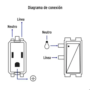 Volteck Placa armada 2 contactos e interruptor,negro, línea Italiana