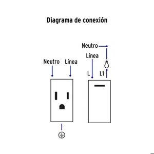 Volteck Placa armada negra interruptor y contacto 1.5 mód, Lisboa