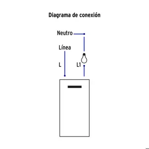 Volteck Placa armada 2 interruptores, 1 módulo, Española, blanco