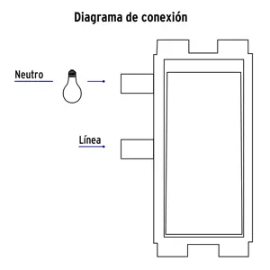 Placa armada con 1 interruptor sencillo, Volteck Basic