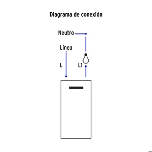 Volteck Placa armada 1 interruptor, 1.5 módulos, Española, blanco