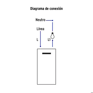 Volteck Placa armada 1 interruptor de 3vías, 1.5mód, Española,blanco