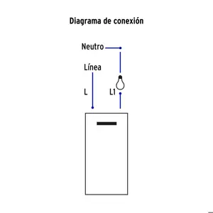 Volteck Placa armada 3 interruptores, 1 módulo, Española, blanco