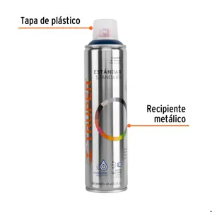 Truper Pintura en aerosol, azul ultramar, bote esbelto, 400 ml