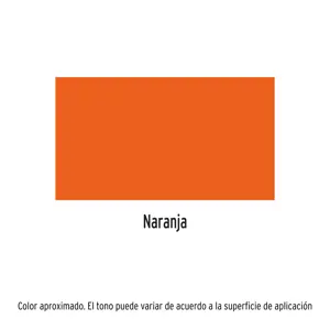 Truper Pintura en aerosol, naranja, bote esbelto, 400 ml