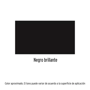 Truper Pintura en aerosol, negro brillante, bote esbelto, 400 ml