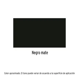 Truper Pintura en aerosol, negro mate, bote esbelto, 400 ml