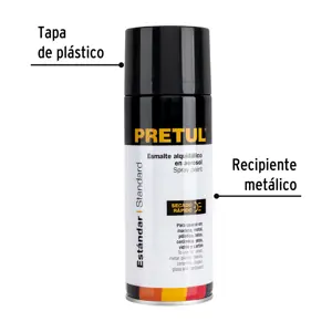 Pintura en aerosol, negro mate, 400 ml, Pretul