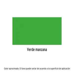 Truper Pintura en aerosol, verde manzana, bote esbelto, 400 ml