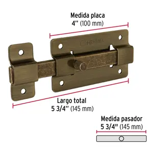 Pasador de barra plana 4