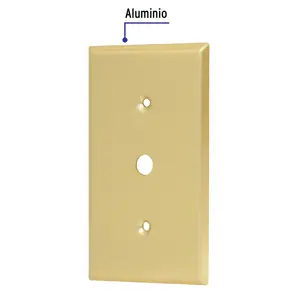 Placa para atenuador, de aluminio, línea Standard, Volteck