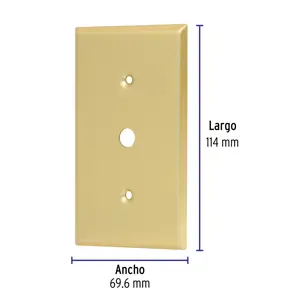 Placa para atenuador, de aluminio, línea Standard, Volteck