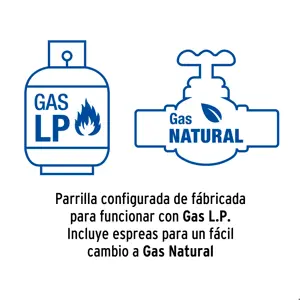 Foset Parrilla gas empotrable 30cm, 2 quem, acero inox, Riviera