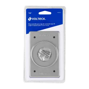 Volteck Placa para intemperie tipo FS, sencilla, de sobreponer