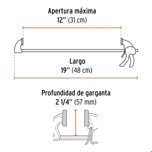 Prensa de ajuste rápido de 12