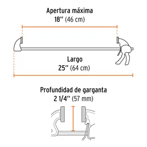 Truper Prensa con ajuste rápido 18