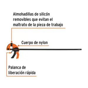 Truper Prensa con ajuste rápido 24