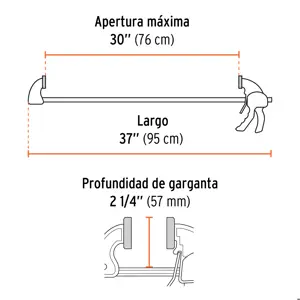 Truper Prensa con ajuste rápido 30