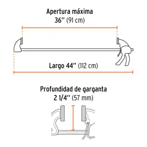 Truper Prensa con ajuste rápido 36