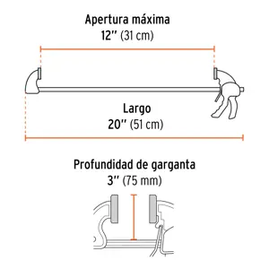 Prensa de ajuste rápido 12