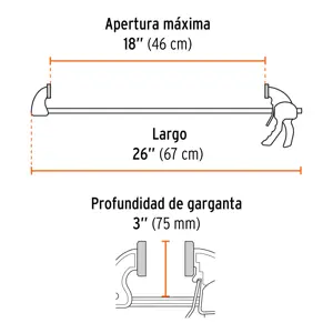 Prensa con ajuste rápido 18