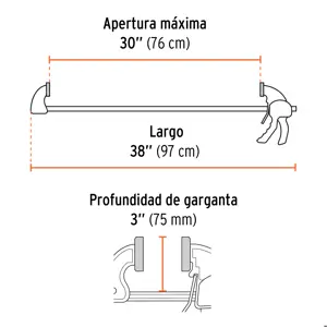 Prensa con ajuste rápido 30