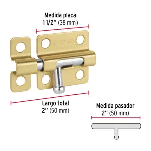 Pasador de barril de acero latón 2