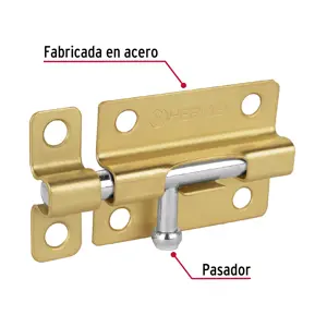 Pasador de barril de acero latón 3