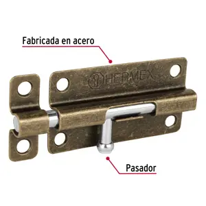 Pasador de barril de acero latón antiguo 4