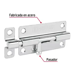 Pasador de barril de acero cromo 4