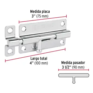 Pasador de barril de acero cromo 4